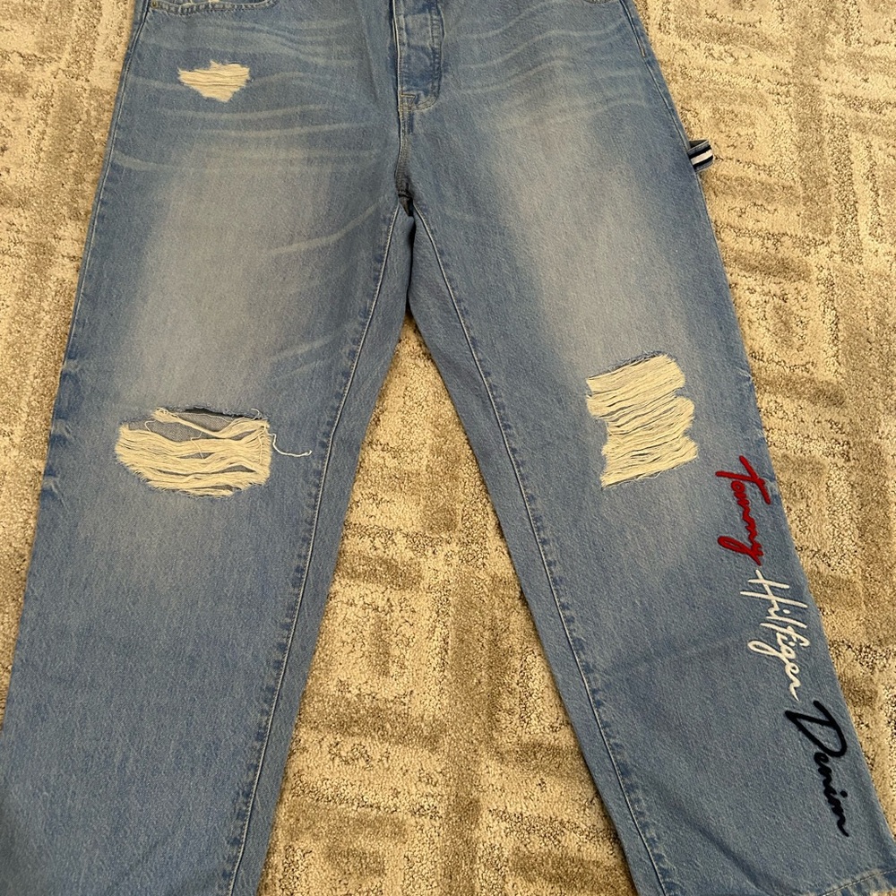 Tommy Hilfiger Women's Light Blue Painter Jeans